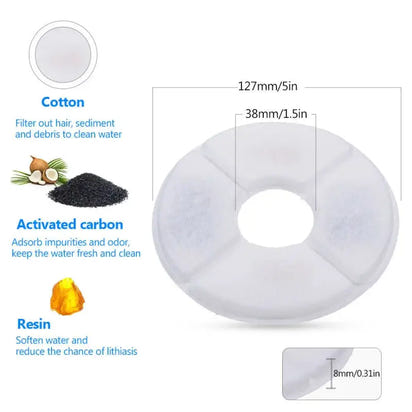Pet Water Dispenser Activated Carbon Filters
