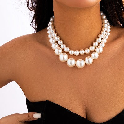 Big Pearl Choker Necklace 