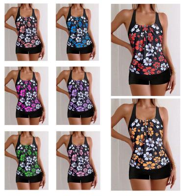 Printed Boxers Swimsuit Tankini