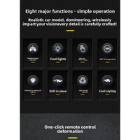 One-Touch Transformable Rechargeable Remote Control Car