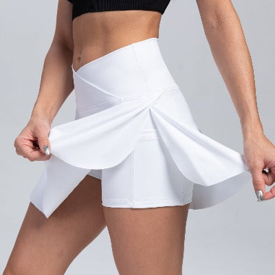 white Yoga Shorts