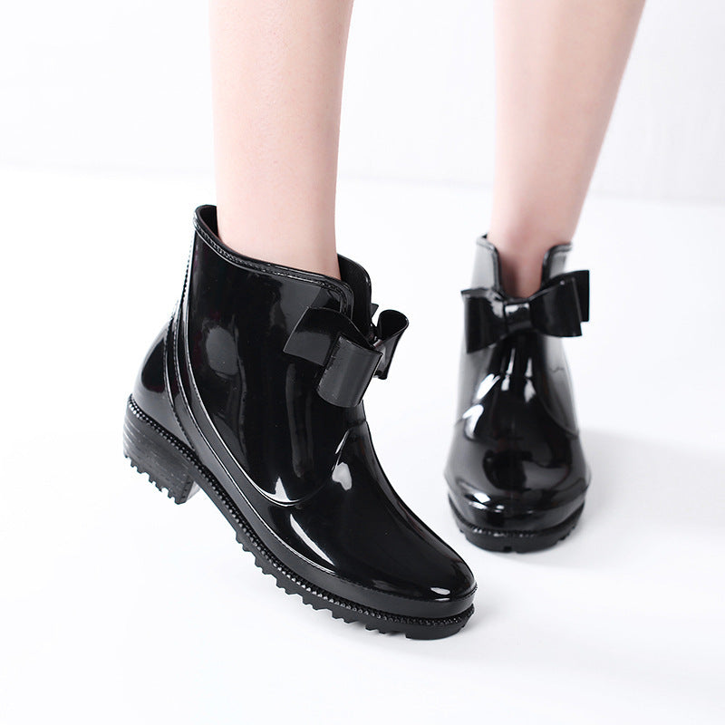 Women's Bow Rain Boots