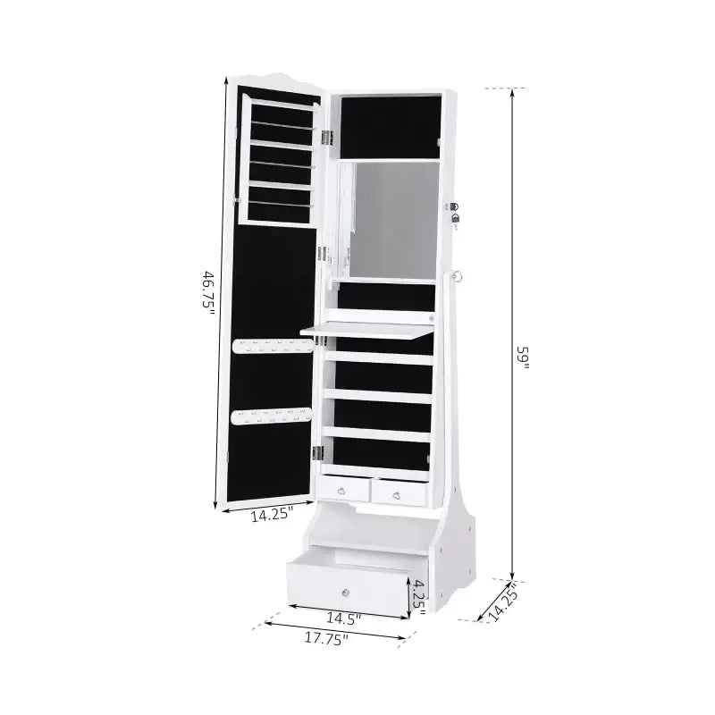 Standing Jewelry Cabinet Organizer - sleek-selections
