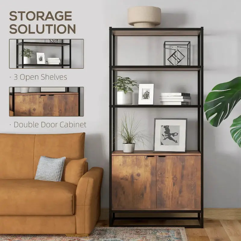 Industrial Bookshelf - sleek-selections