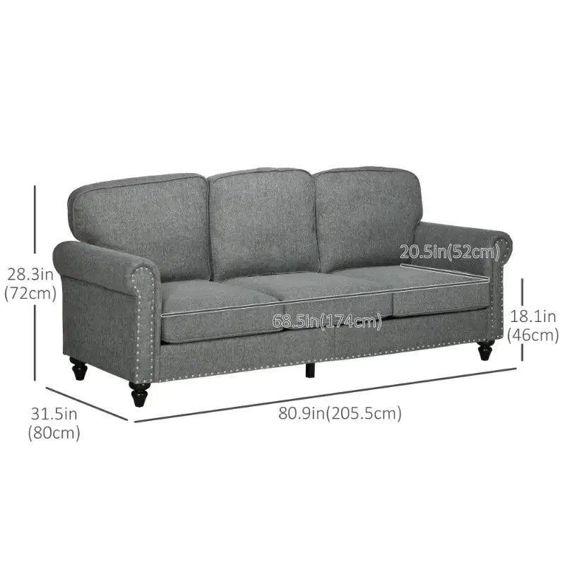 3-Seater Sofa Couch - sleek-selections