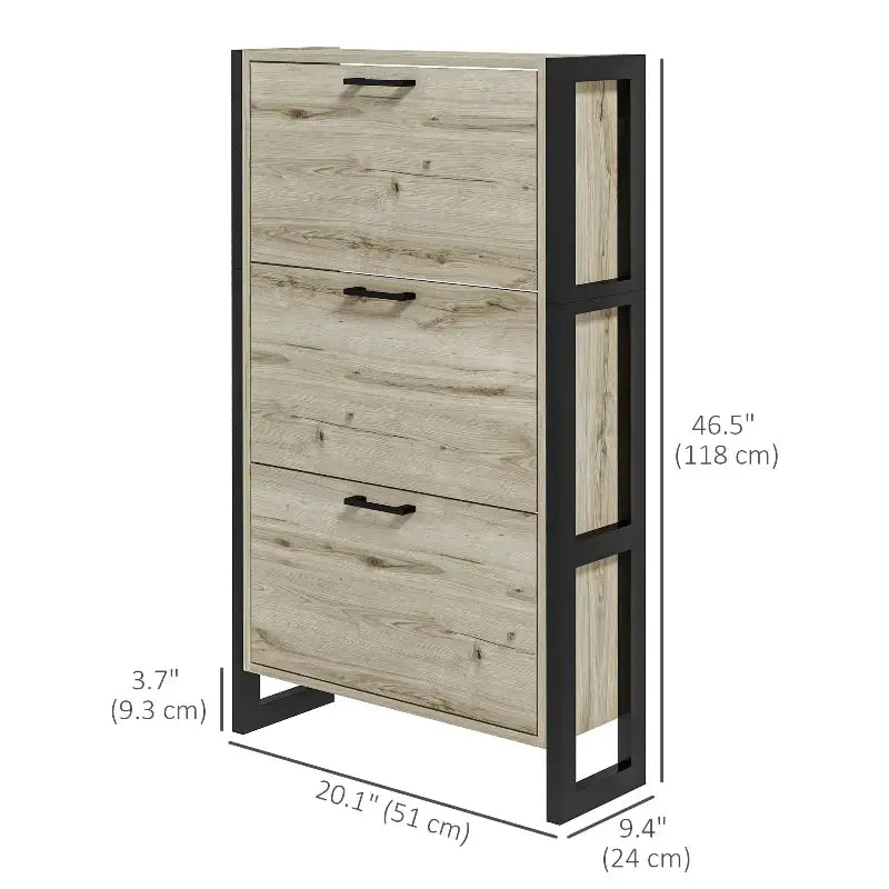 Slim Shoe Storage Cabinet - sleek-selections
