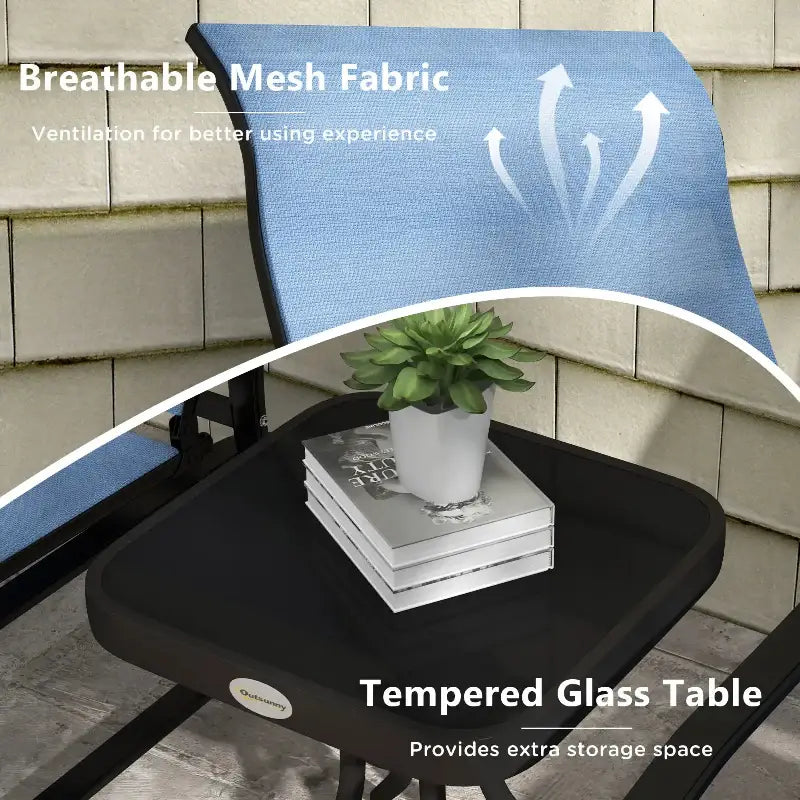 3-piece Outdoor Chair set - sleek-selections