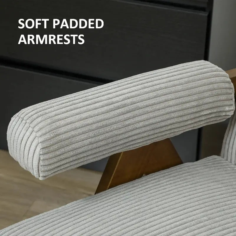 Corduroy Accent Chair - sleek-selections