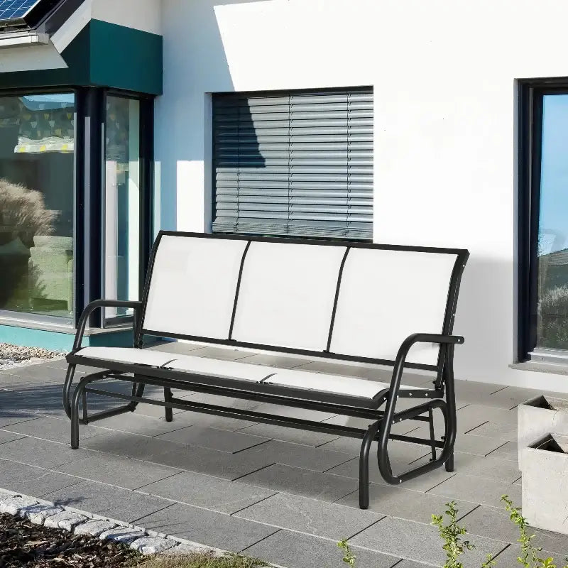 3-seat Outdoor Glider Chair - sleek-selections
