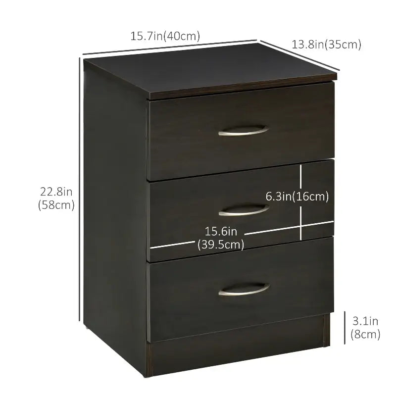 2 Modern Wood Nightstands - sleek-selections