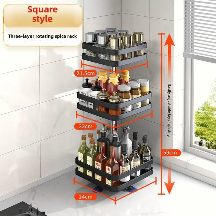 Rotatable 360-Degree Seasoning Rack - sleek-selections