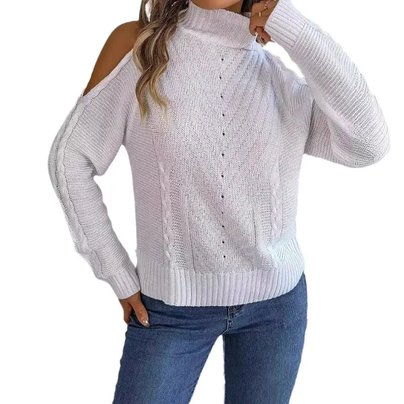 Hollow Out Knitted Pullover Sweater