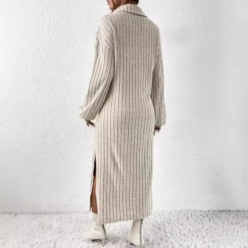 Solid Color Dropped Shoulder Dress