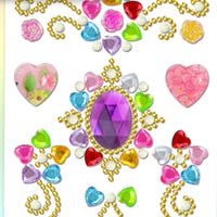 Colorful Kids Acrylic DIY Gemstone Set Diamond Sticker