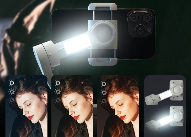Intelligent 3-Axis Handheld Gimbal Stabilizer - Foldable Smartphone Video Record