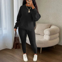 Casual Knitted Suit Trouser Set