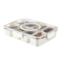 Food Stoarge Tray With Lid Capartments 