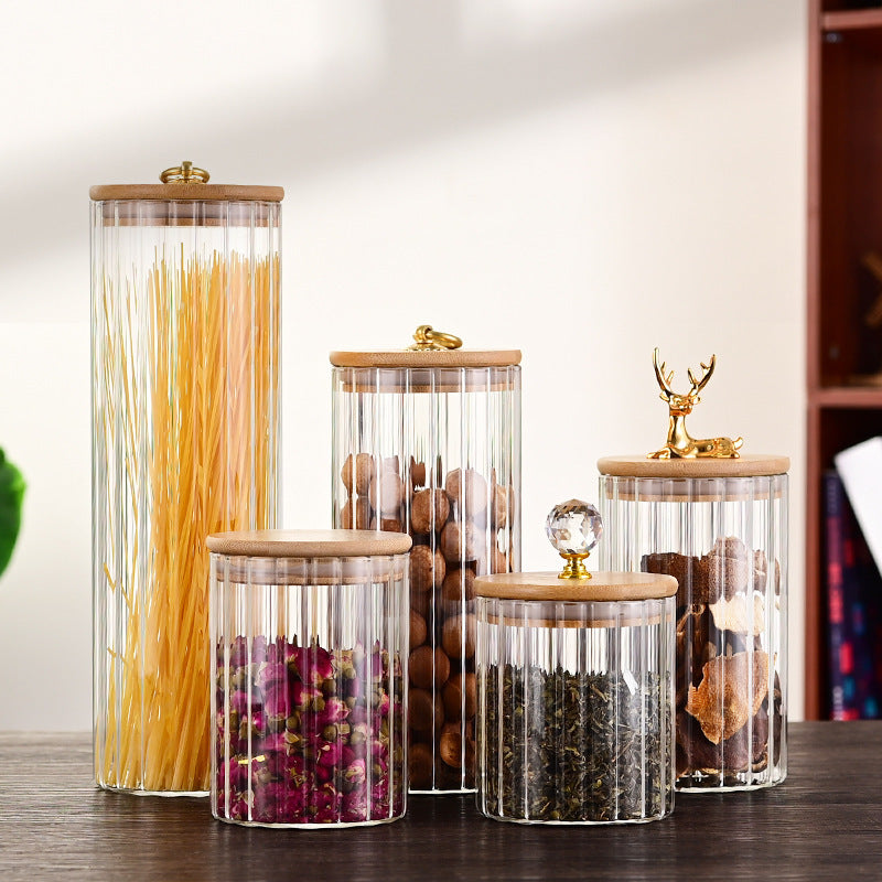 Transparent Glass Sealed Jar Sets