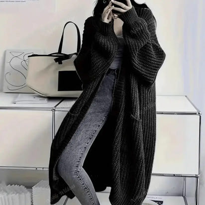 Long Knee-Length Cardigan Sweater