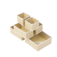 Six-Piece Of Lidless Folding Storage Box Set