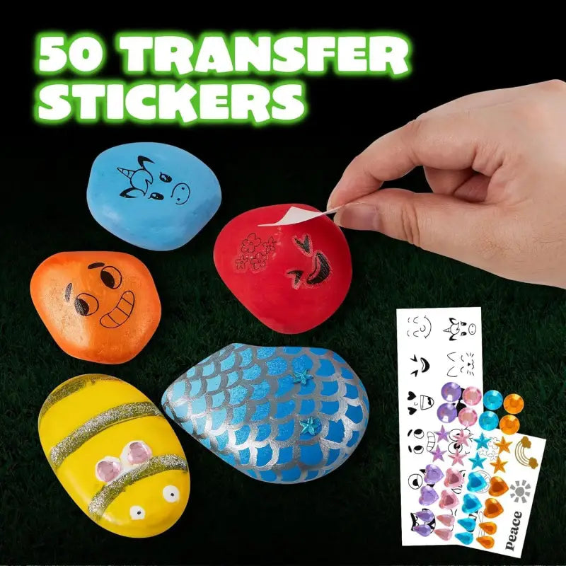 Childrens Hand-Paint Rock Craft Sets