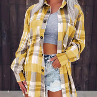 Casual Oversize Loose Plaid Shirt