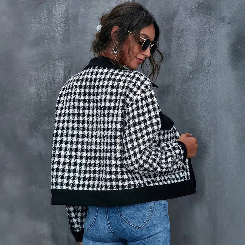 Plaid Winter Short Jacket
