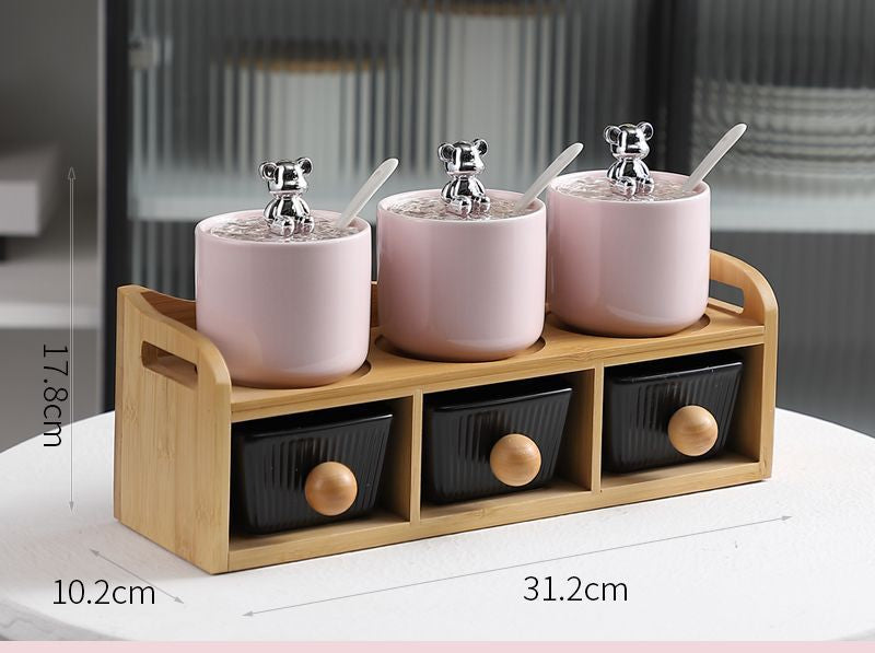  Kitchen Seasoning Storage Rack Set