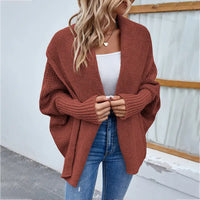 Solid Color Batsleeve Cardigan