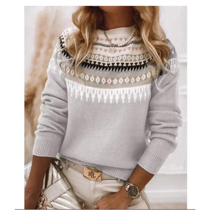 Loose Pullover Knit Sweater