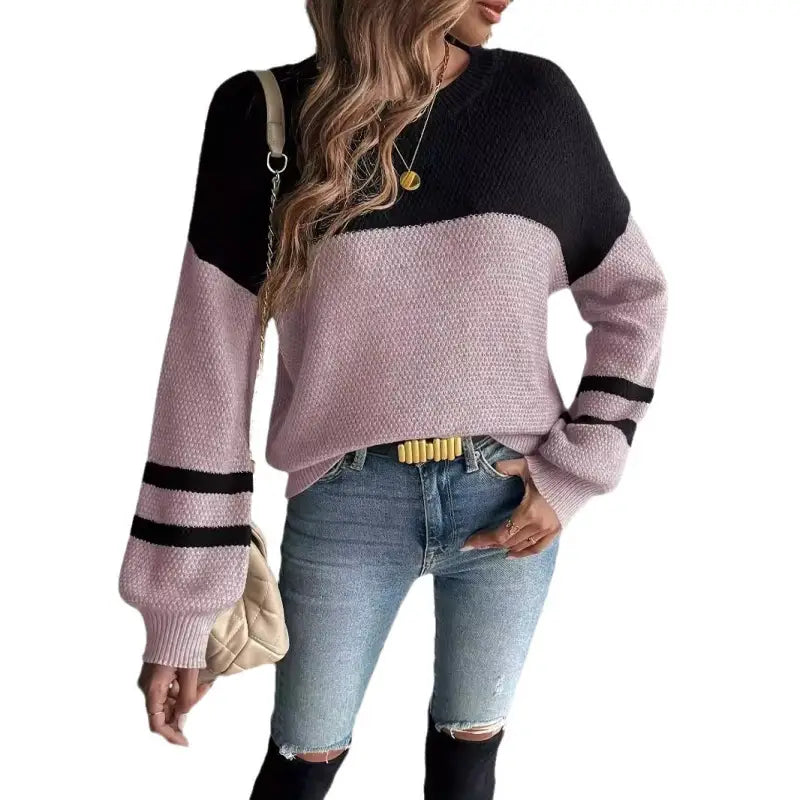 Color Bock Sweater