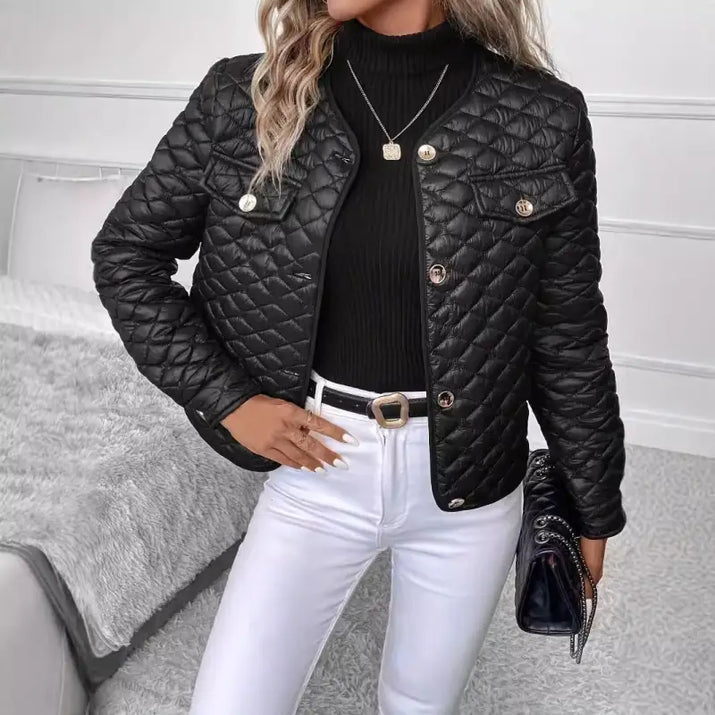 Black Cotton Short Jacket
