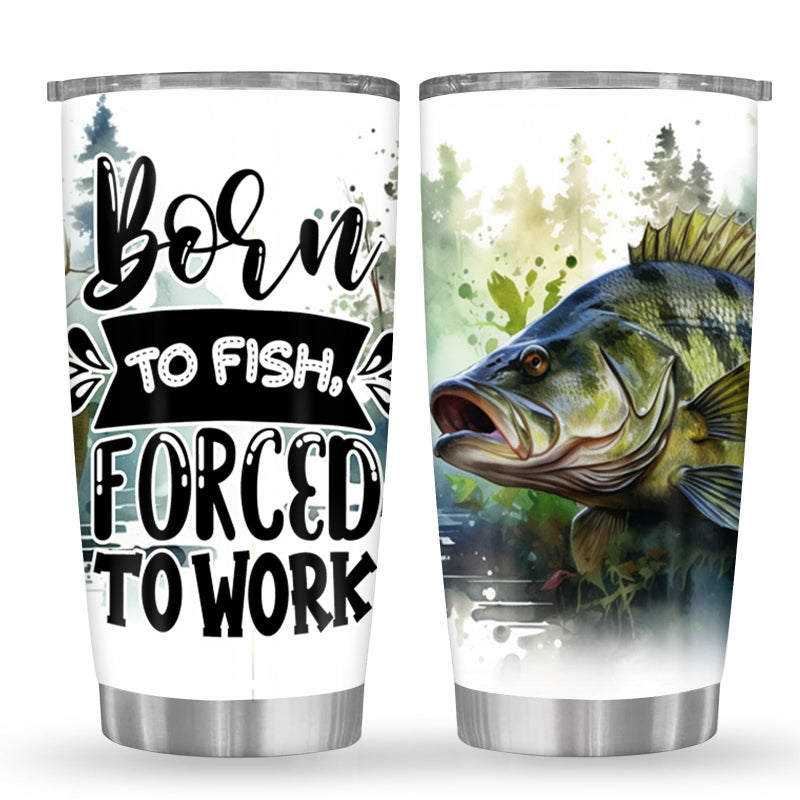 3D  Fishing Print Stainless Steel Mug