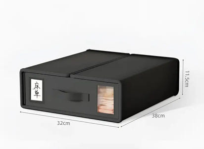 Cross-border bed sheets, four-piece storage box, laundry, blanket, duvet cover, storage box, foldable hand-held Japanese sorting box - sleek-selections