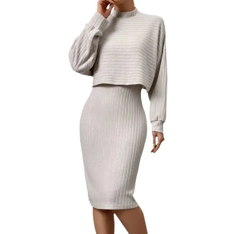 Pit Strip long-sleeved Dress