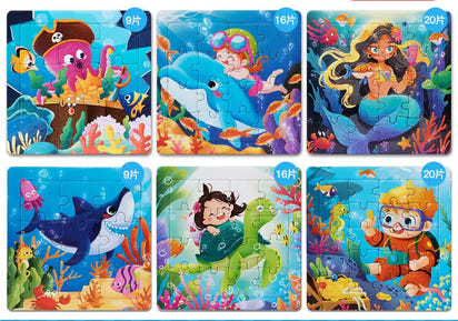 Puzzles For Young Children 1-2-3-4-5-6 years