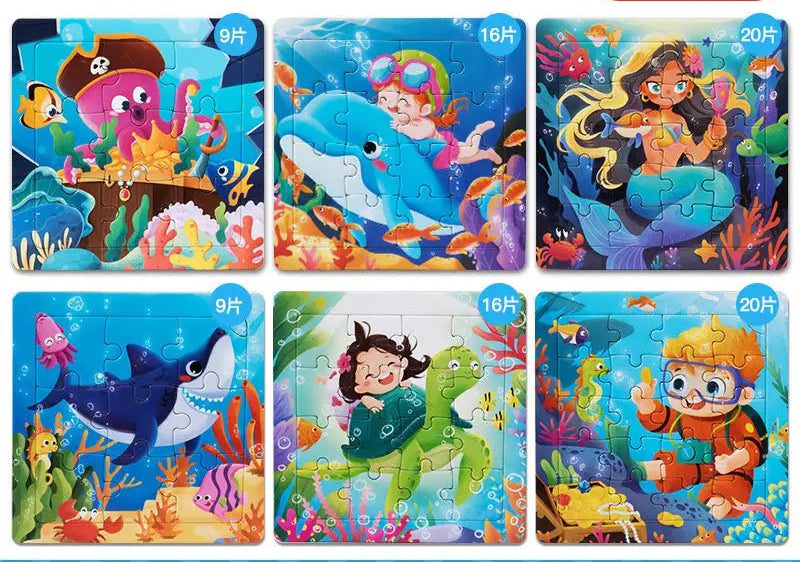 Puzzles For Young Children 1-2-3-4-5-6 years