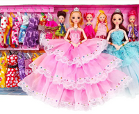 Large Doll Set with Cloths