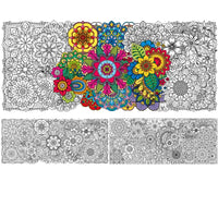 Mandala Fower Large Coloring Poster