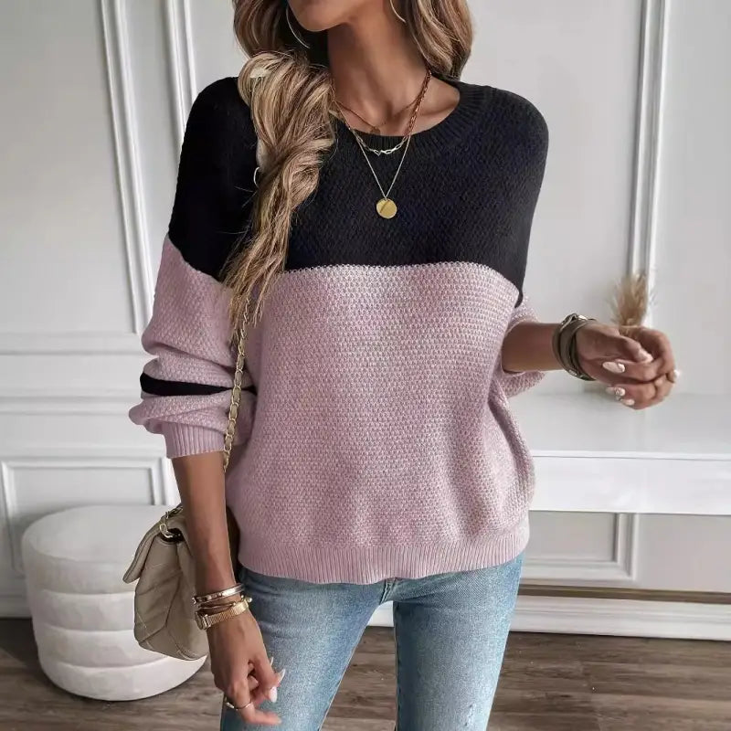 Color Bock Sweater
