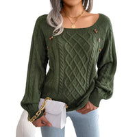 Twist Knitted Pullover Sweater