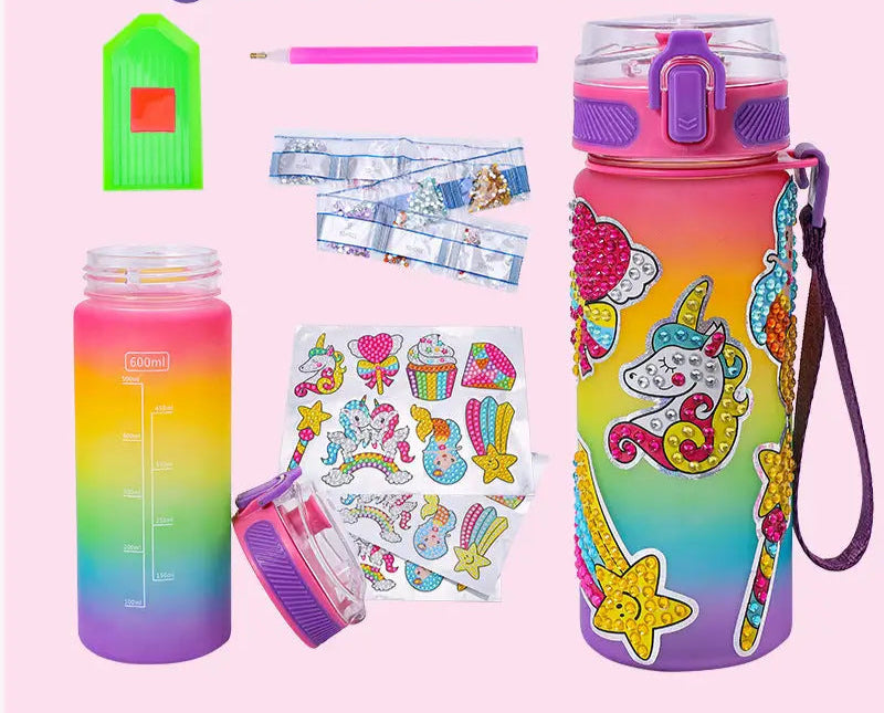 Children's  DIY Diamond Water bottle Decorating Kit