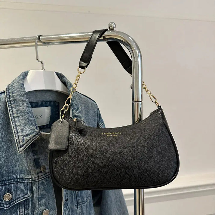 Solid Color Commuter Crossbody Bag