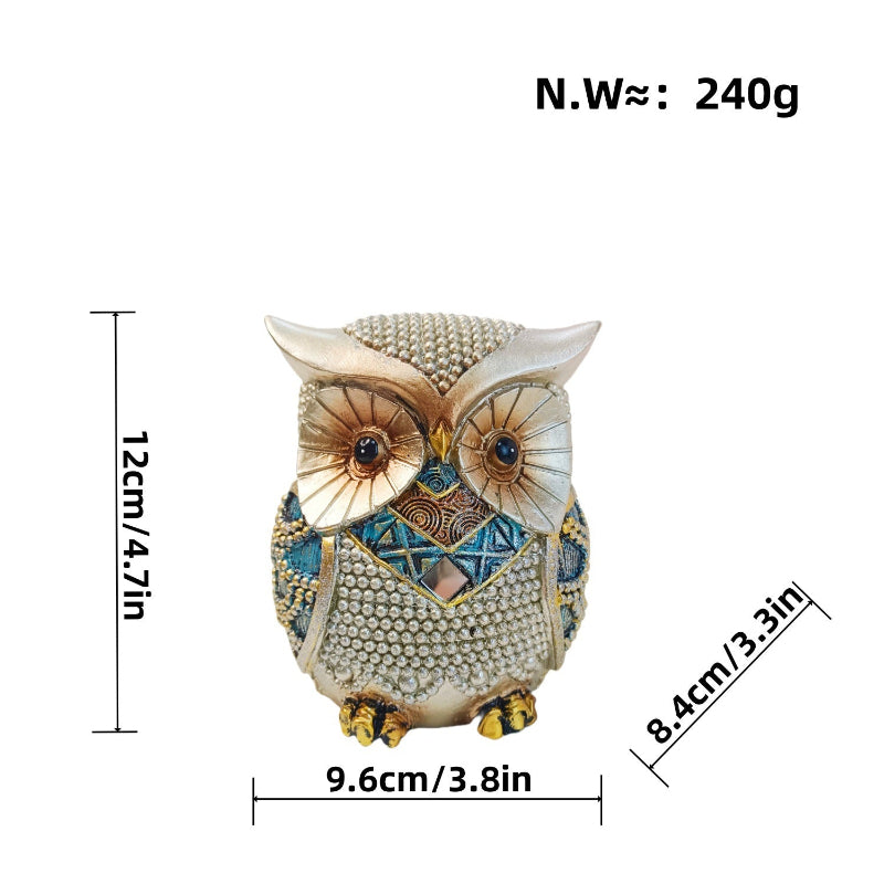Retro Light Luxury Owl Ornaments