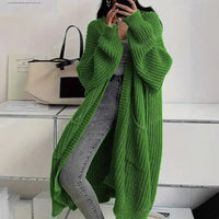 Long Knee-Length Cardigan Sweater