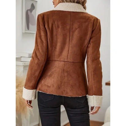 Casual  Lapel Retro Suede Jacket