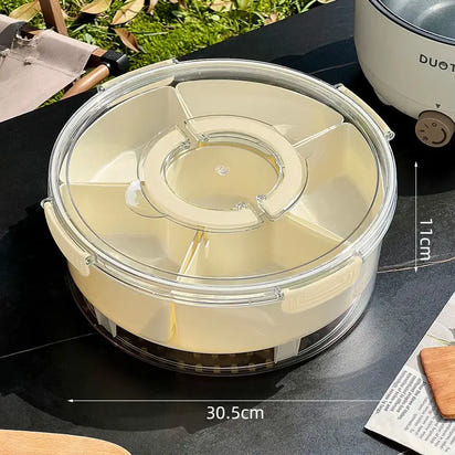 Food Stoarge Tray With Lid Capartments