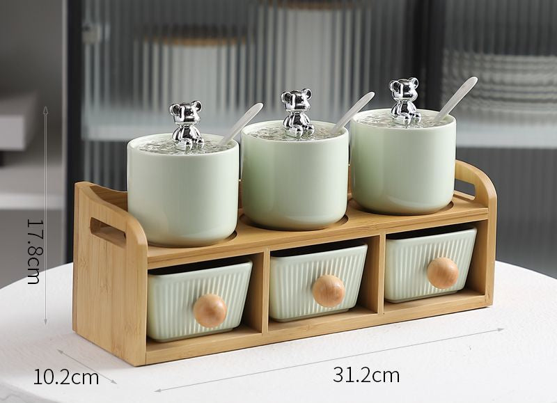  Kitchen Seasoning Storage Rack Set