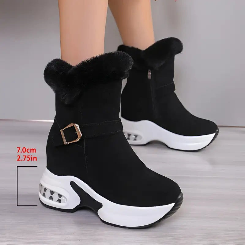 Winter Fleece Thickened Warm Snow Boots 