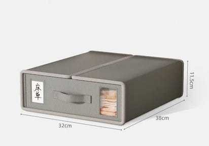 Cross-border bed sheets, four-piece storage box, laundry, blanket, duvet cover, storage box, foldable hand-held Japanese sorting box - sleek-selections